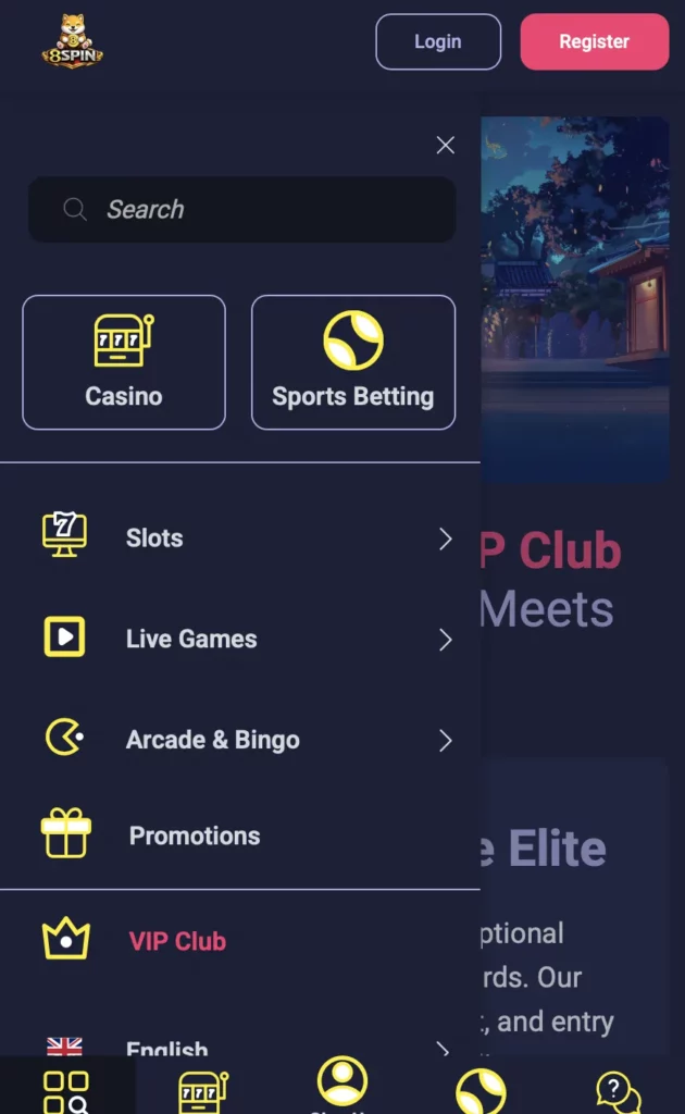 About the 8Spin Casino Mobile App