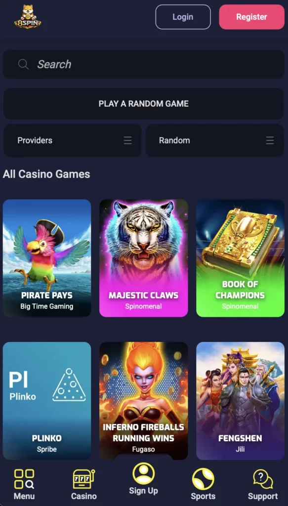 How to Install the 8Spin Casino App