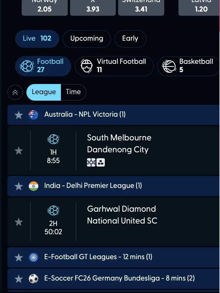Live Match Statistics 