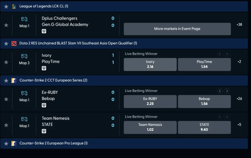 Esports Betting