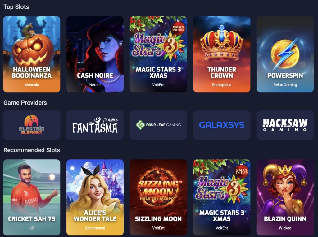 Overview of Slots at 8Spin Casino
